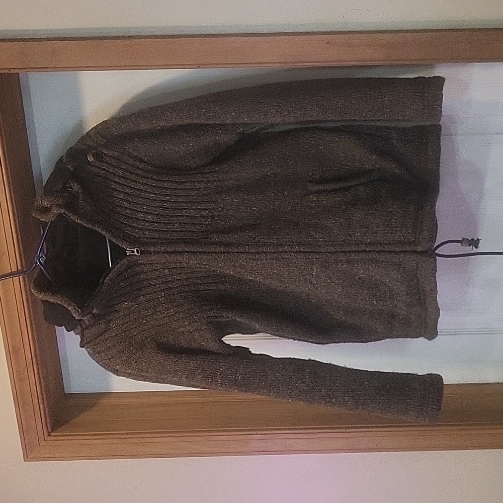 Norwegian Wool Sweater Jacket Size M